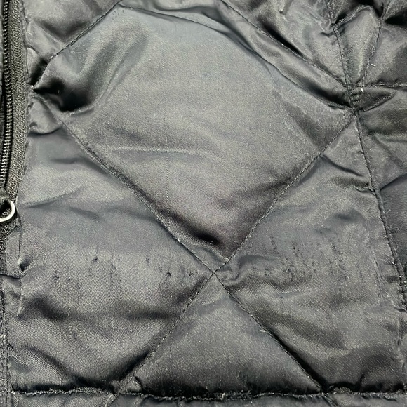 The North Face 550 Goose Down Black Puffer Vest Womens Sz Large Ski Winter Warm - Picture 4 of 9